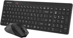 A4 Tech Fstyler FG2400 Q Türkçe Sessiz 2.4 GHz Kablosuz Klavye Mouse Seti Siyah