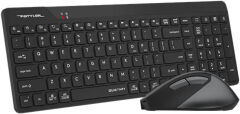 A4 Tech Fstyler FG2400 Q Türkçe Sessiz 2.4 GHz Kablosuz Klavye Mouse Seti Siyah