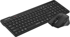A4 Tech Fstyler FG2400 Q Türkçe Sessiz 2.4 GHz Kablosuz Klavye Mouse Seti Siyah