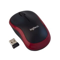 Logitech M185 Kablosuz Mouse Siyah/Kırmızı 1000 DPI 910-002237