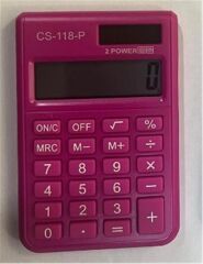 CSL CS-118-P Pembe 8 Hane Cep Tipi Hesap Makinesi