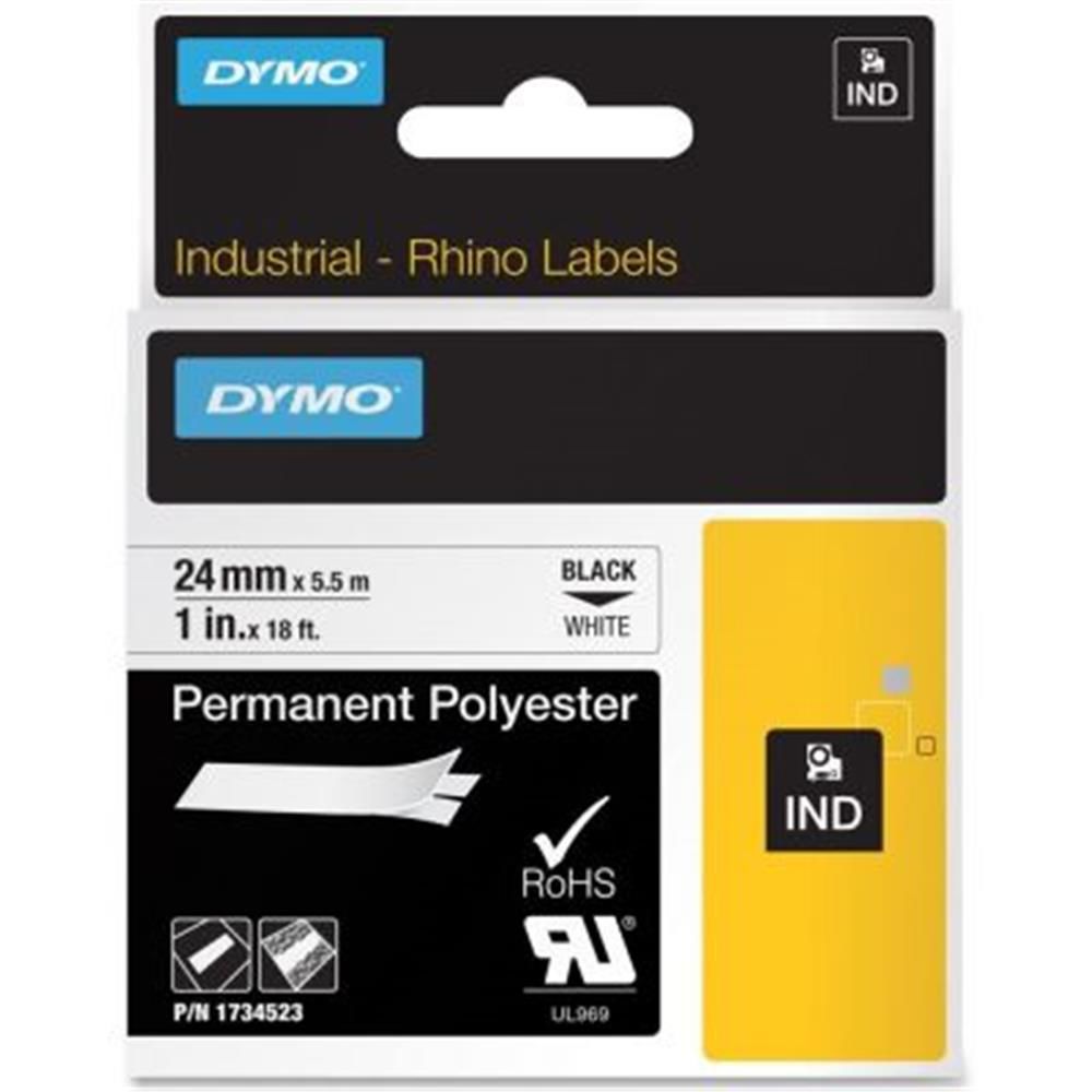 DYMO 18054 RhinoPRO Isıyla Küçülen Şerit 9mm x 1,5m Sarı-Siyah