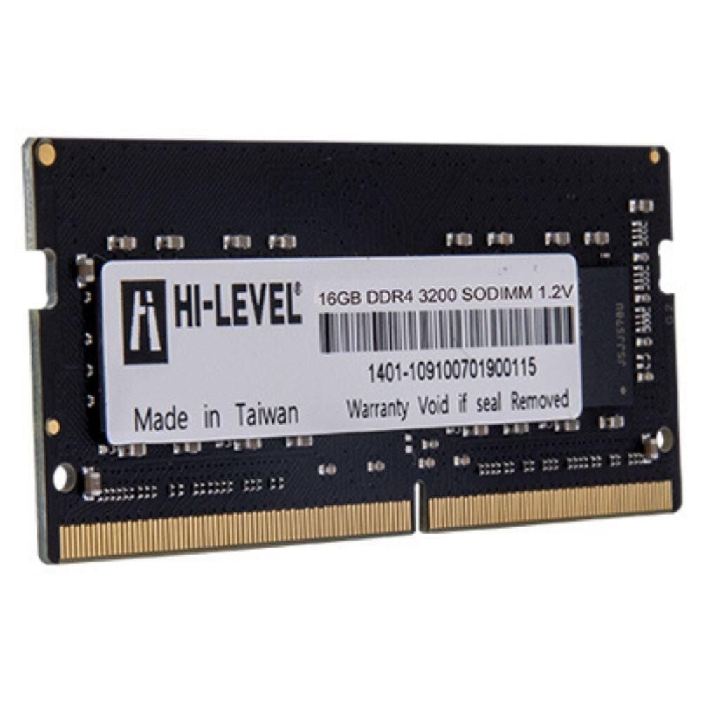Hi-Level 16GB 3200MHz DDR4 CL22 SODIMM Notebook RAM (HLV-SOPC25600D4/16G)
