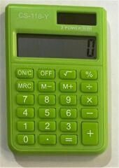 CSL CS-118-Y Yeşil 8 Hane Cep Tipi Mini Hesap Makinesi