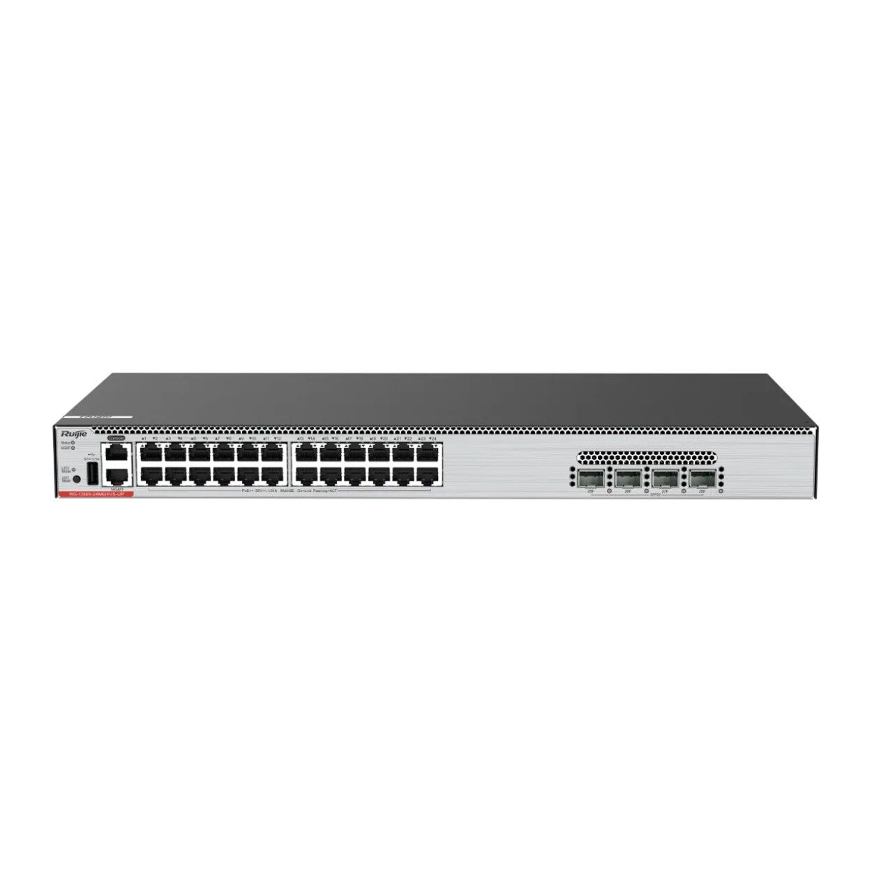 Ruijie RG-CS86-24MG4VS-UP 24-Port 5G Multi-Gigabit 460W PoE++ 4x25G SFP28 Layer 3 Yönetilebilir Switch