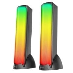 Mikado MD-183 2.0 3W+3W Bluetooth RGB Aydınlatmalı USB + 3.5mm AUX 5V Multimedya Speaker