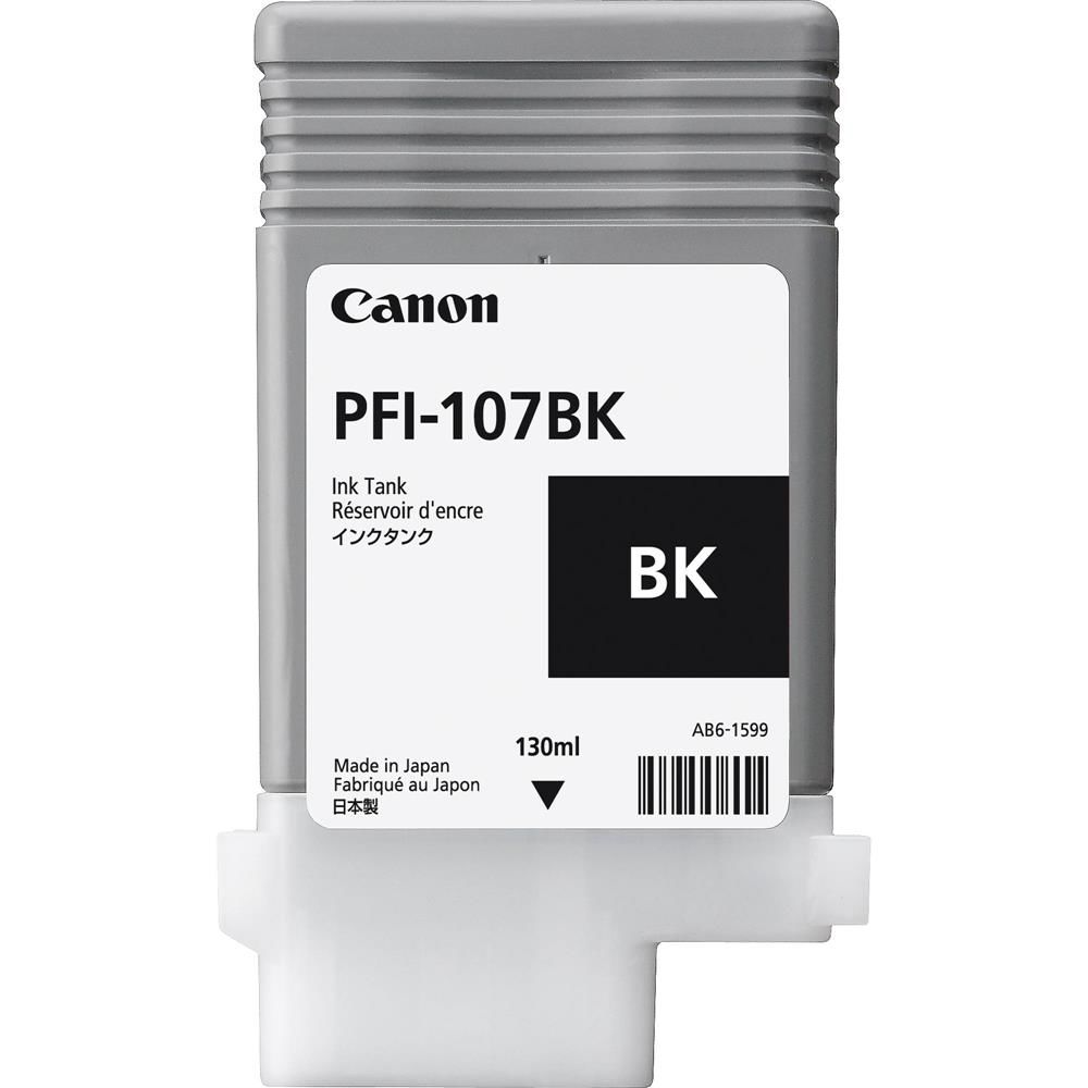 Canon PFI-107BK Siyah (Black) Orijinal Plotter Mürekkep Kartuşu (6705B001)