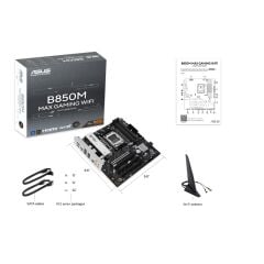 ASUS B850M MAX GAMING WIFI AM5 DDR5 8000MHZ(OC)  mATX HDMI ANAKART