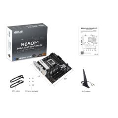 ASUS B850M MAX GAMING WIFI AMD B850 Soket AM5 DDR5 8000MHz(OC) M.2 HDMI mATX Anakart