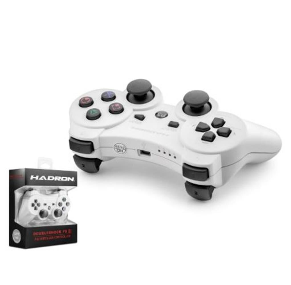 HADRON HD325B PS3 Uyumlu Kablosuz Bluetooth GamePad Oyun Kolu DoubleShock III - Beyaz