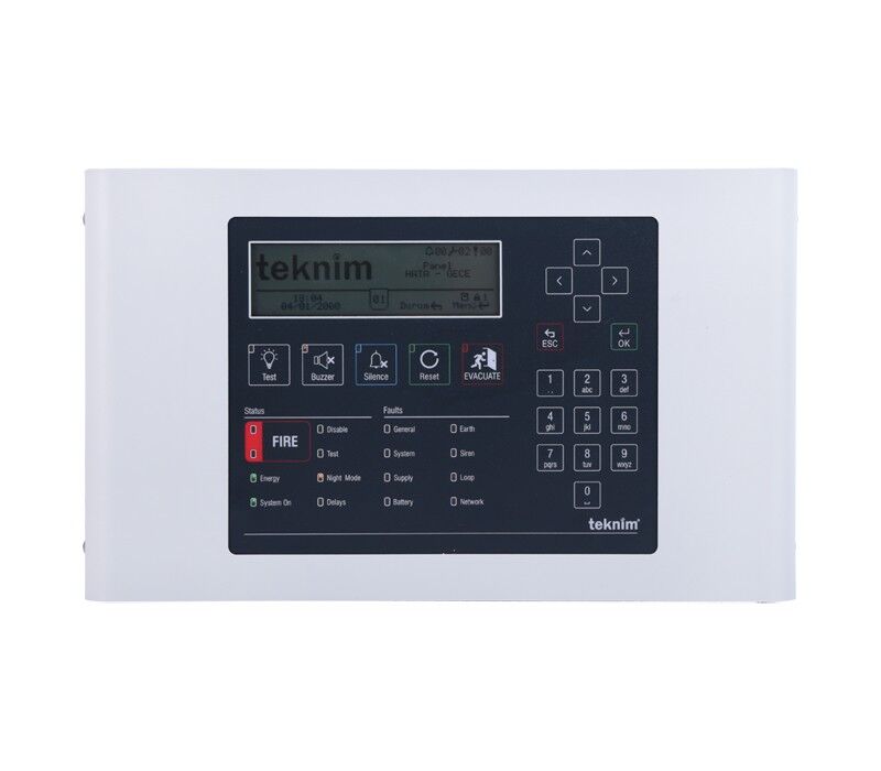 Teknim TFP-1240 Analog Adresli Yangın Alarm Sistemi Tekrarlayıcı Panel