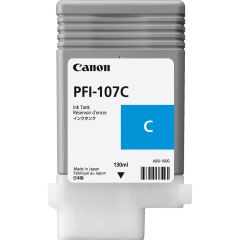 Canon PFI-107C Cyan (Mavi) 130ml Plotter Mürekkep Kartuşu - imagePROGRAF iPF670, iPF770, iPF780 Uyumlu (6706B001)