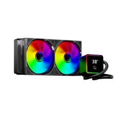 Frisby FCL-240B 240mm ARGB Çift Fanlı Siyah Sıvı İşlemci Soğutucu