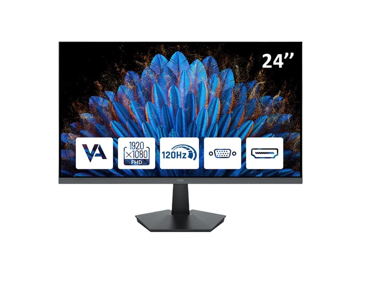 NPC MF2408-A 23.8 inç 120Hz 5ms IPS Full HD HDMI VGA Gaming Monitör