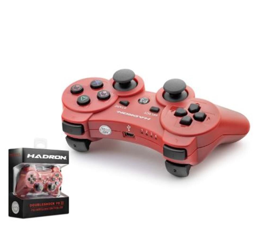 HADRON HD325K PS3 Uyumlu Kablosuz Bluetooth GamePad Oyun Kolu DoubleShock III - Kırmızı