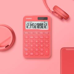 Casio MS-20YC-CL 12 Hane Pembe Masa Üstü Hesap Makinesi