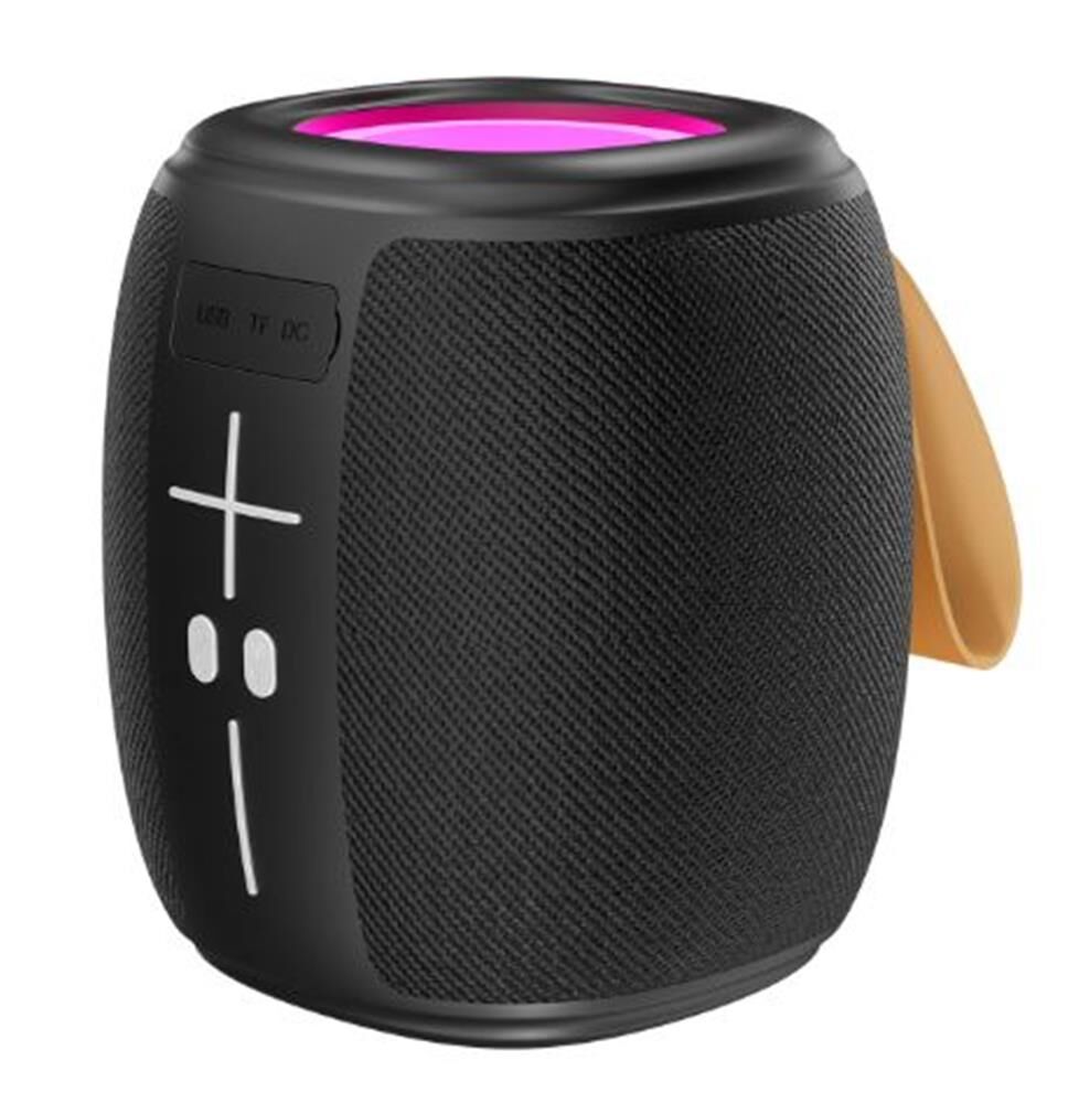 Mikado MD-888 CUBE Siyah 5W 1200mAh Bluetooth/TF/USB/AUX Destekli LED Işıklı Taşınabilir Kablosuz Speaker