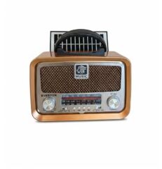 Everton RT-653 Güneş Panelli Nostaljik Radyo - Bluetooth/USB/SD/FM Destekli Şarjlı Müzik Kutusu