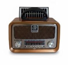 Everton RT-653 Güneş Panelli Nostaljik Radyo - Bluetooth/USB/SD/FM Destekli Şarjlı Müzik Kutusu