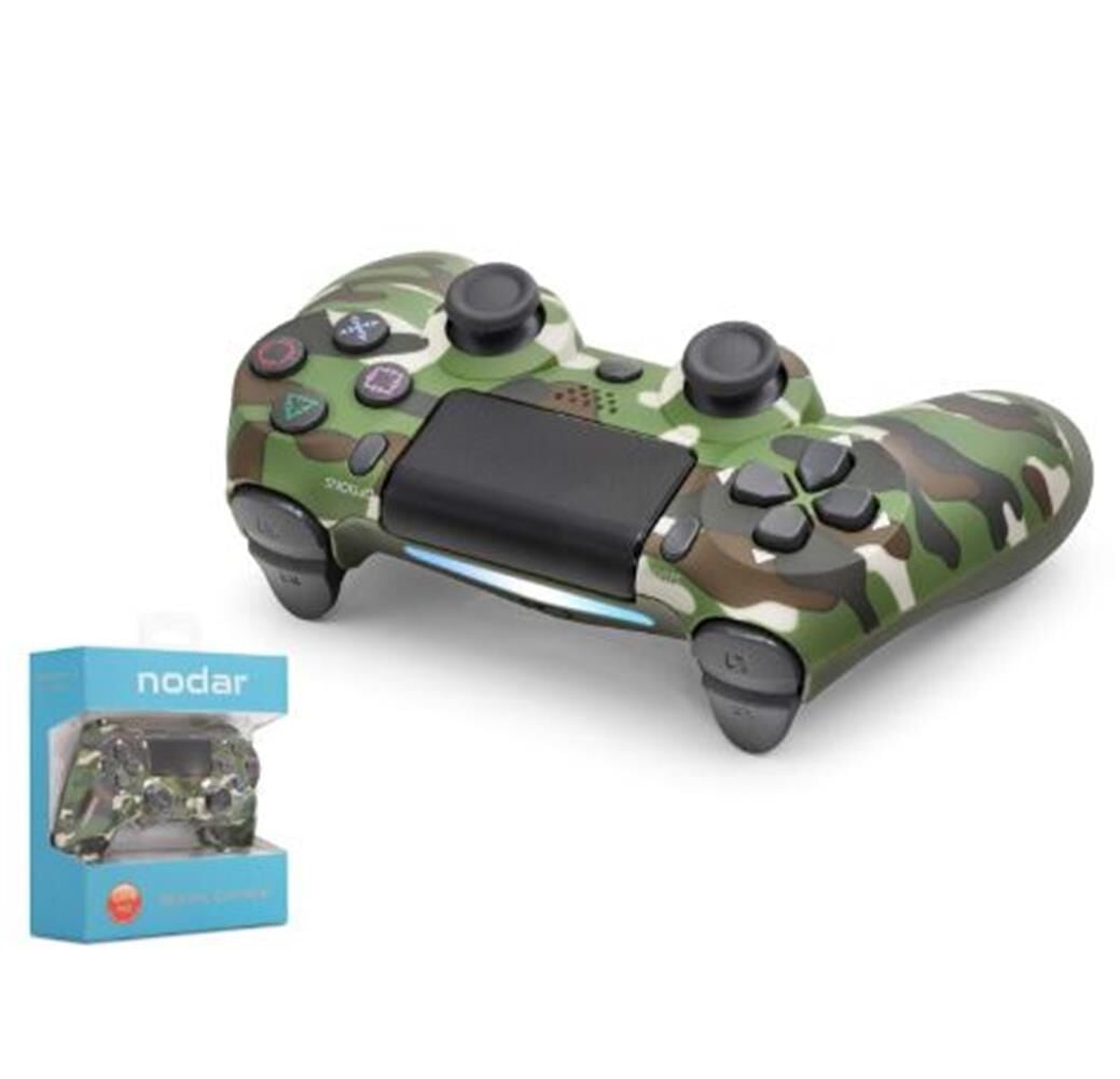 NODAR ND400L PS4 Uyumlu Kablosuz GamePad Oyun Kolu - Yeşil Kamuflaj