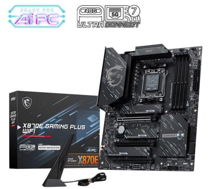 MSI X870E GAMING PLUS WIFI AMD AM5 DDR5 8000MHz (OC) ATX Anakart