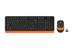 A4 Tech Fstyle FG1010 Kablosuz Q TR Siyah/Turuncu Multimedya Klavye & Optik Mouse Seti