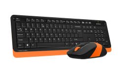 A4 Tech Fstyle FG1010 Kablosuz Q TR Siyah/Turuncu Multimedya Klavye & Optik Mouse Seti