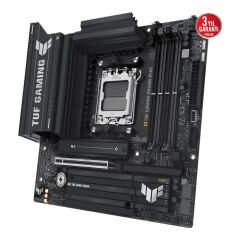 Asus TUF GAMING B850M-PLUS AMD B850 AM5 DDR5 8000MHz (OC) HDMI DP 2x M.2 2.5GbE mATX Anakart