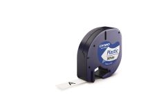 DYMO S0721660 LetraTag Plastik Şerit 12mm x 4m Beyaz (91201)