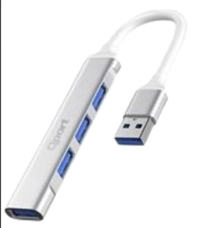 Qport Q-UC204 USB 2.0 to 4 Port USB Çoklayıcı Hub, Tak-Çalıştır Taşınabilir Çoklayıcı