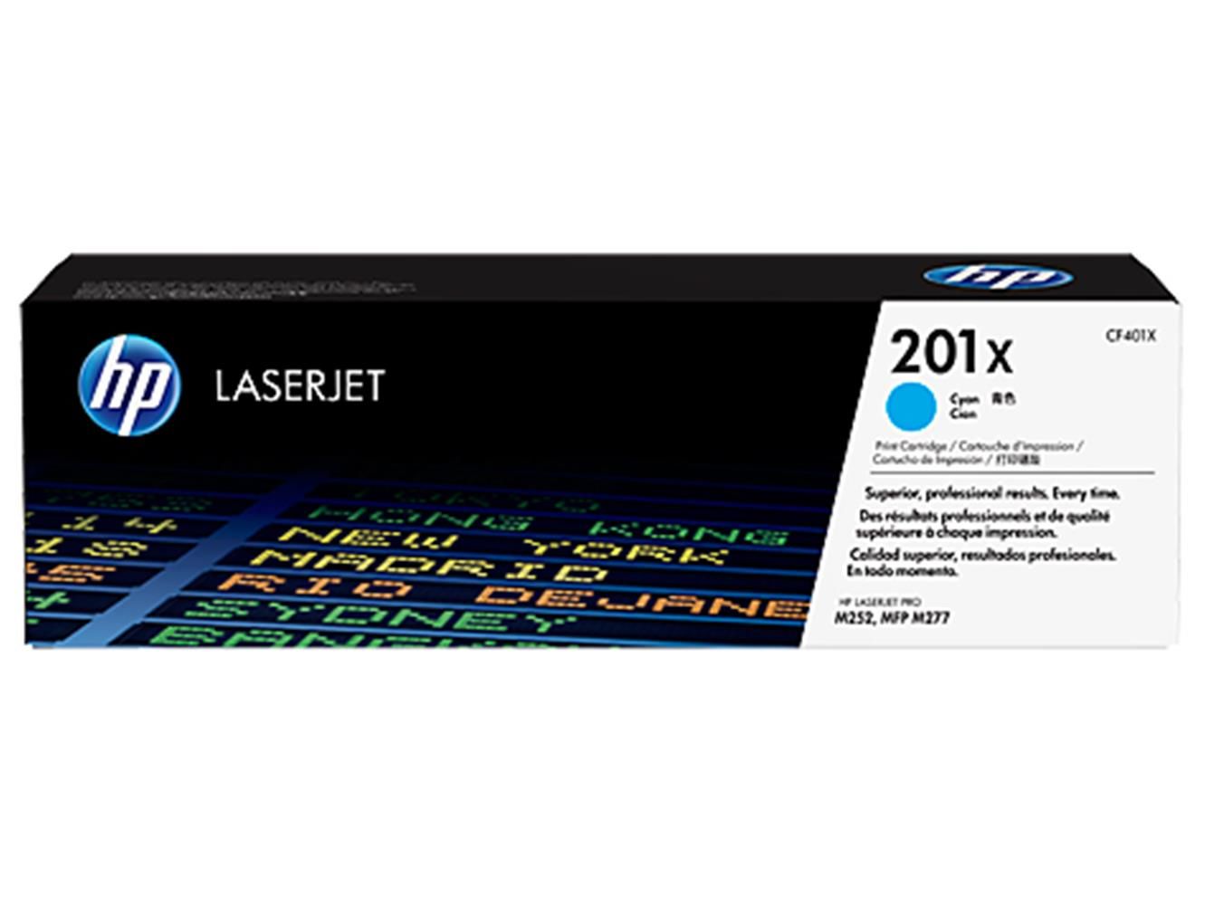 HP 201X Yüksek Kapasiteli Mavi (Cyan) Orijinal LaserJet Toner Kartuşu (CF401X) 2.800 Sayfa