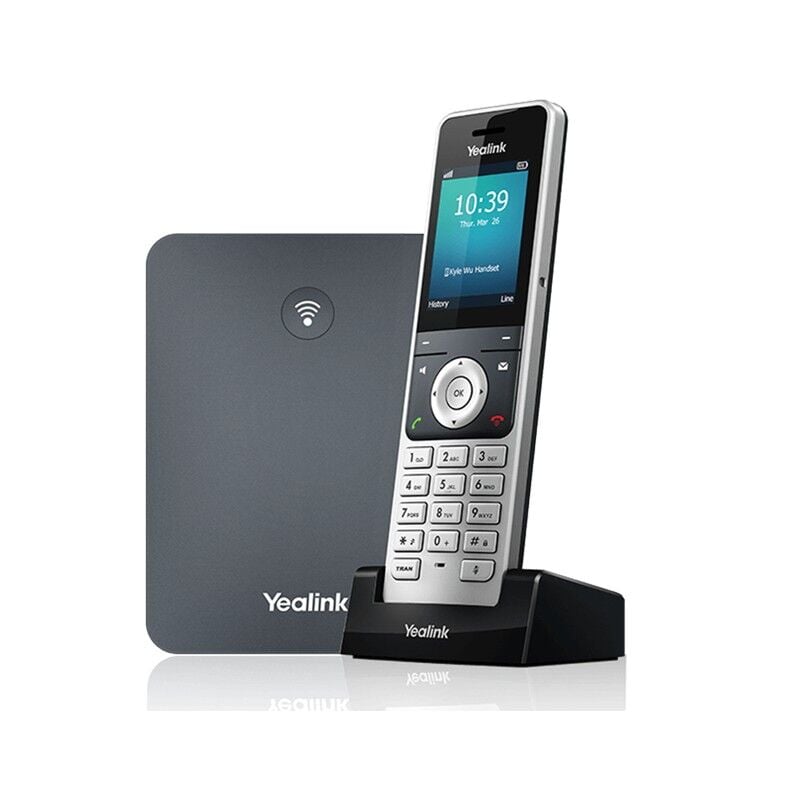 Yealink W76P IP DECT Telefon Sistemi - W70B Baz İstasyonu ve W56H El Terminali Paketi - 20 Eş Zamanlı Çağrı - 10 SIP Hesabı