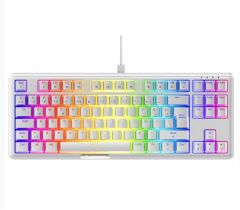 Rampage CLAW Beyaz RED SWITCH Mekanik Gaming Oyuncu Klavyesi Rainbow TKL