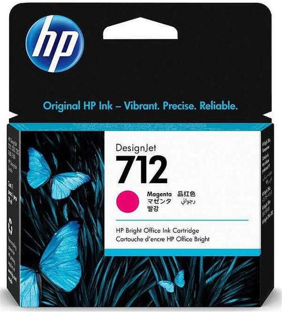 HP 712 Magenta (Macenta) 29ml Orijinal Plotter Mürekkep Kartuşu - 3ED68A