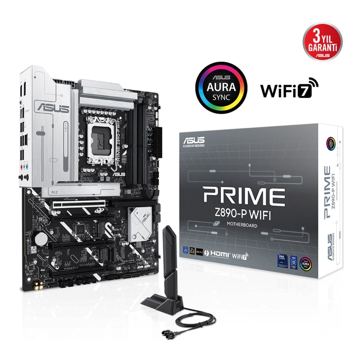 ASUS PRIME Z890-P WIFI Intel Z890 LGA1851 DDR5 8400MHz (OC) M.2 USB4 ATX Anakart
