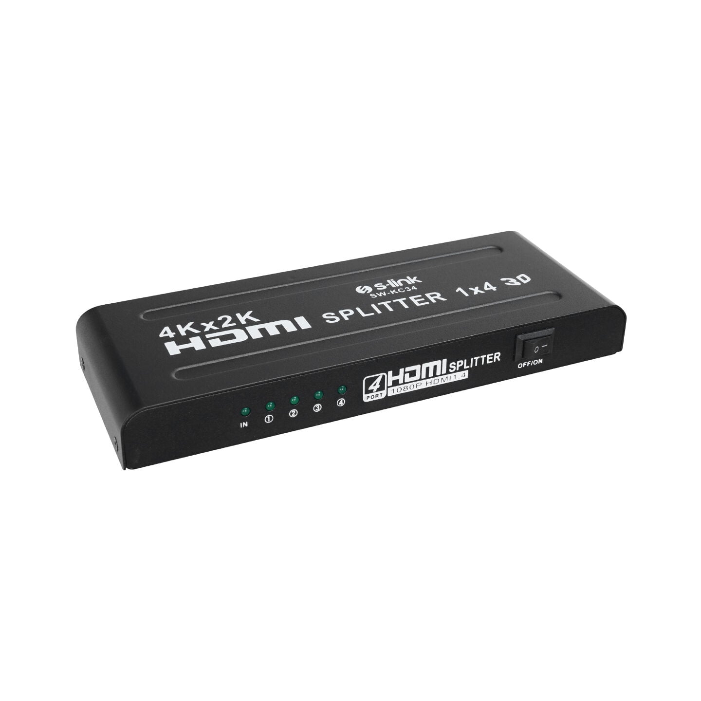 S-LINK SW-KC34 4 Port 4K*2K HDMI Splitter
