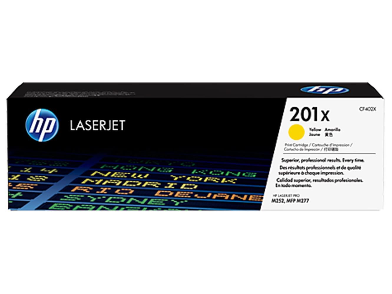 HP 201X Yellow (Sarı) High Yield (Yüksek Kapasite) Original LaserJet Toner - LaserJet Pro M252 / M277 (CF402X)
