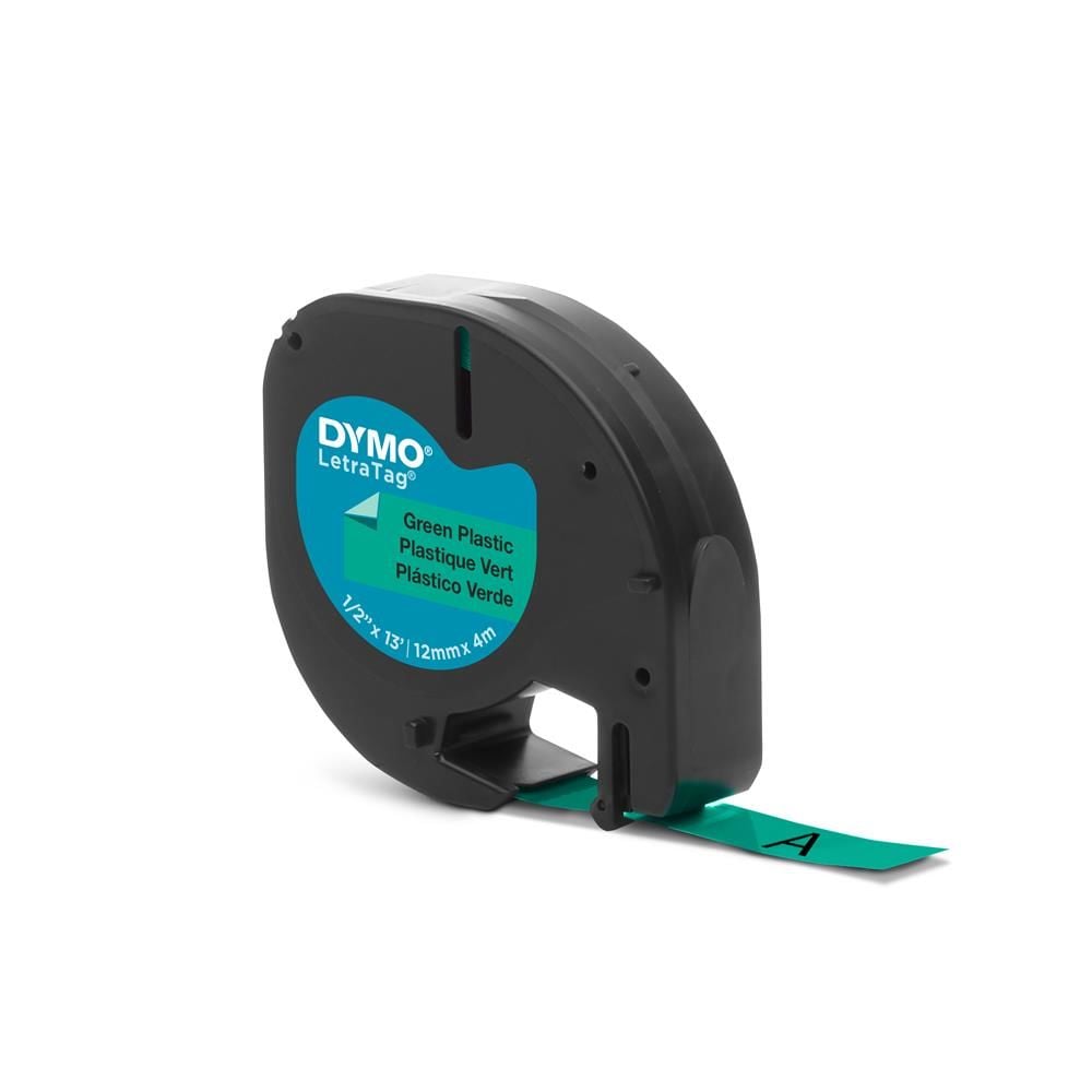 DYMO S0721640 LetraTag Plastik Şerit 12mm x 4m Yeşil (59425)