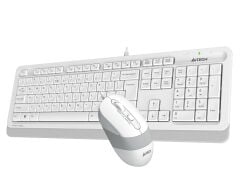 A4 Tech Fstyle F1010 Kablosuz Fstyler Q TR Beyaz Multimedya Klavye & Optik Mouse Seti