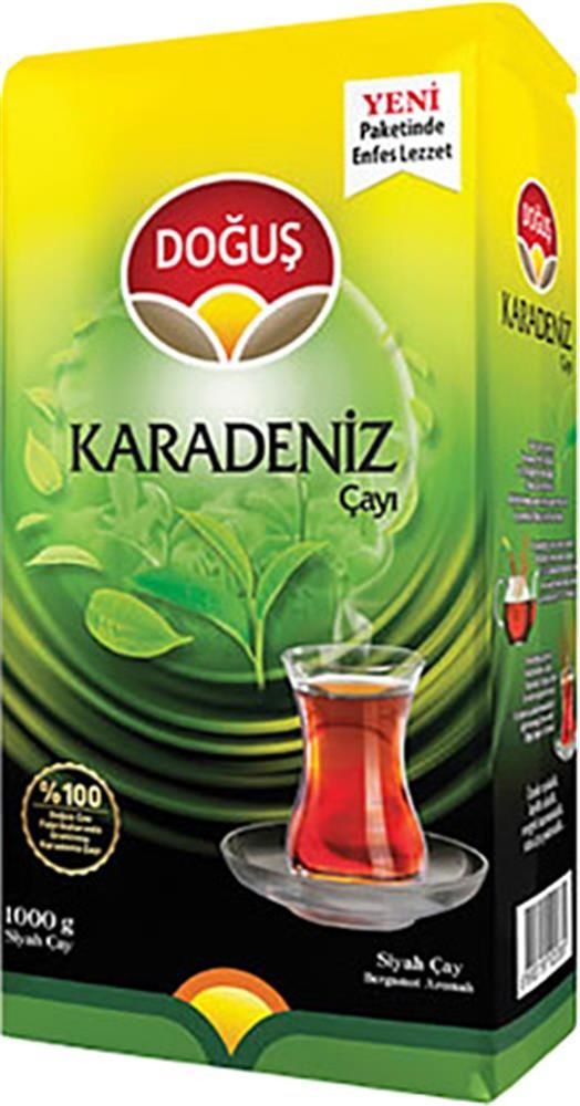 Doğuş Karadeniz Siyah Dökme Çay 1000 g (Klasik Mavi Paket)