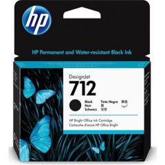 HP 712 80ml Black Siyah Orijinal DesignJet Mürekkep Kartuşu (3ED71A)