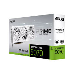 ASUS Prime GeForce RTX 5070 OC White Edition 12GB GDDR7 192-Bit DLSS 4 Ekran Kartı (PRIME-RTX5070-O12G-WHITE)