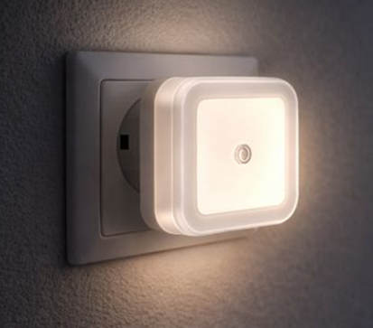 Cata Gece Lambası Fotoselli CT-9500 Otomatik Sensörlü Priz Tipi Gece Lambası Işık Sensörlü LED Gece Aydınlatma Cihazı Enerji Tasarruflu Koridor Banyo ve Yatak Odası Kullanımına Uygun Aydınlatma