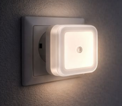 Cata Gece Lambası Fotoselli CT-9500 Otomatik Sensörlü Priz Tipi Gece Lambası Işık Sensörlü LED Gece Aydınlatma Cihazı Enerji Tasarruflu Koridor Banyo ve Yatak Odası Kullanımına Uygun Aydınlatma