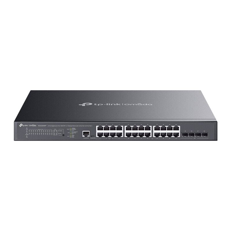 TP-LINK OMADA TL-SG3428XMPP 24 PORT GIGABIT 4X10GE SFP+ L2 YÖNETİLEBİLİR POE SWITCH