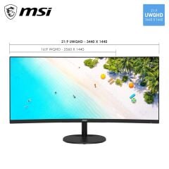MSI 34'' PRO MP341CQ E12 Curved 1500R VA 1ms Adaptive-Sync Siyah UWQHD Monitör