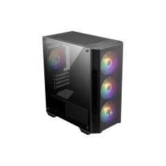 MSI MAG FORGE M100A Akrilik Yan Panel Micro‑ATX Gaming Kasa • 3×120 mm Ön + 1×120 mm Arka Auto‑RGB Fan • Mesh Ön Panel • PSU Yok • Micro‑ATX / Mini‑ITX Uyumluluğu • Siyah
