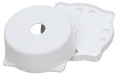 KameraKutusu TRK-113T Standart Seri Yuvarlak Kamera Montaj Buatı (Taban Dahil) Beyaz - 24 Adetli Koli Paketi
