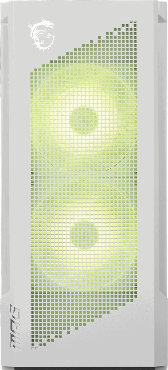 MSI MPG VELOX 300R AIRFLOW PZ WHITE 4x120mm ARGB Fanlı USB Type-C Temperli Cam Mid-Tower Beyaz Oyuncu Kasası