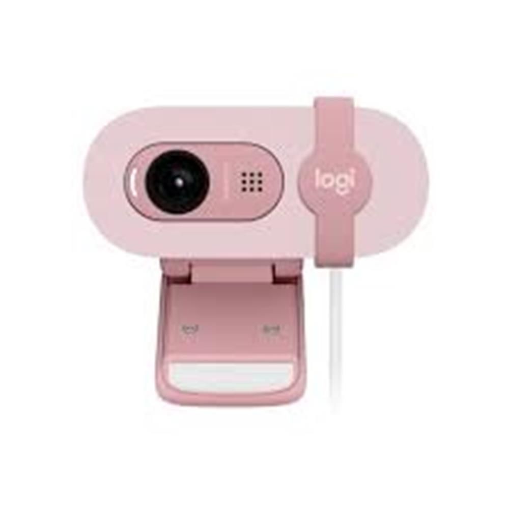 Logitech Brio 100 Rose 960-001623 Full HD 1080p Dahili Mikrofonlu ve Gizlilik Kapaklı Web Kamerası
